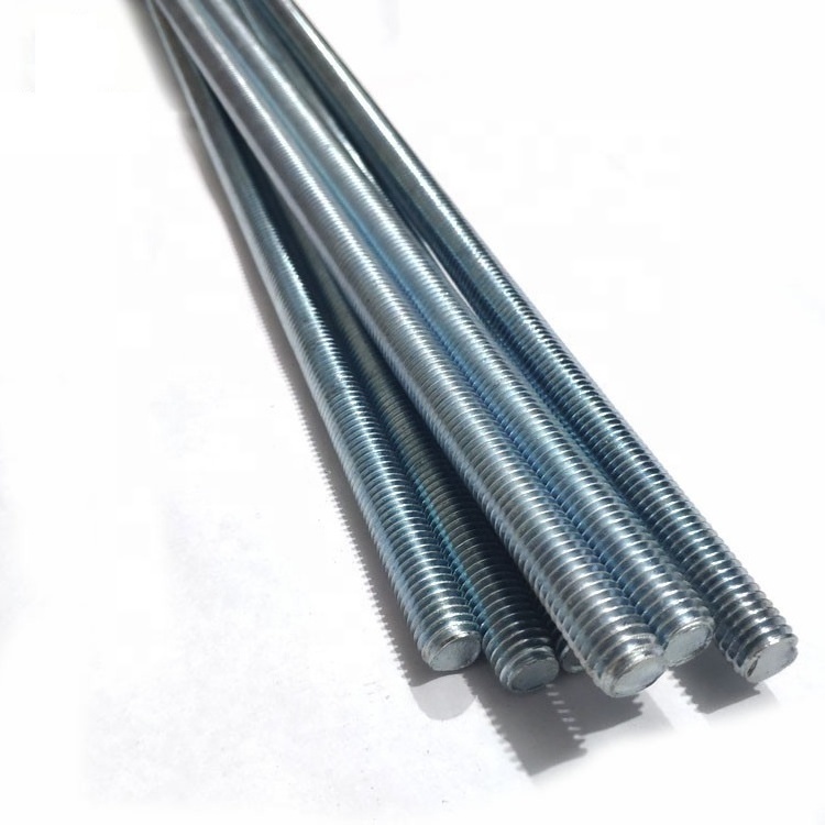 DIN M4-M36 Direct Sales Carbon Steel High quality ZINC threaded rod high quality