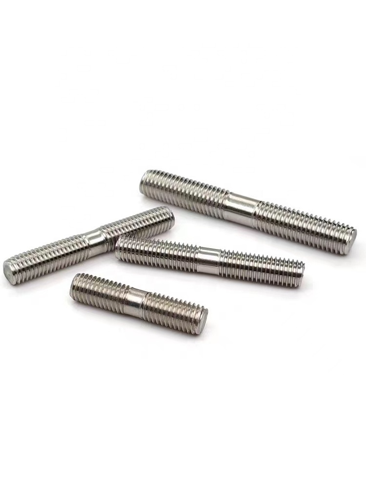 stud bolt 304 316 stainless steel M6 M8 M10 double head screw bolt double end threaded studs bolts