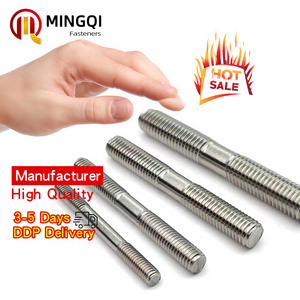 stud bolt 304 316 stainless steel M6 M8 M10 double head screw bolt double end threaded studs bolts