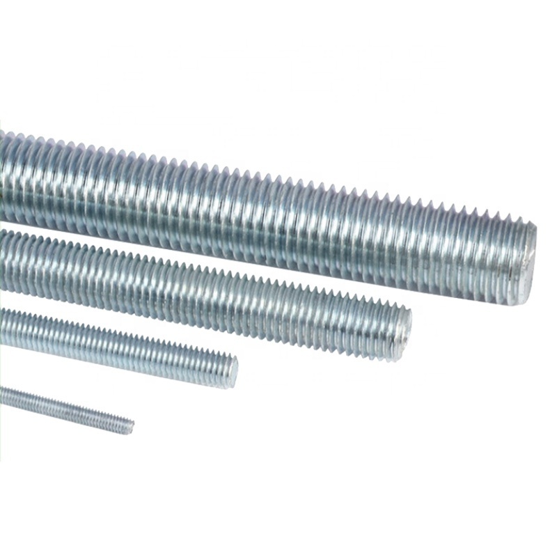 DIN975 DIN976 Threaded rod zinc plated threaded bars studs