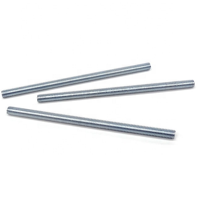 DIN975 DIN976 Threaded rod zinc plated threaded bars studs