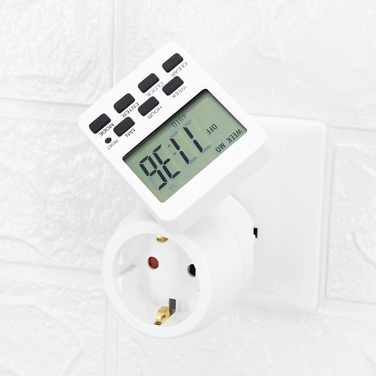 Wholesale Kitchen 24h Electric Theben 220V Plug in Timer with Dial PC Mini Digital Energy Saving Timer Switch 230v-50hz MGDT0201