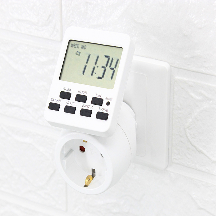 Wholesale Kitchen 24h Electric Theben 220V Plug in Timer with Dial PC Mini Digital Energy Saving Timer Switch 230v-50hz MGDT0201