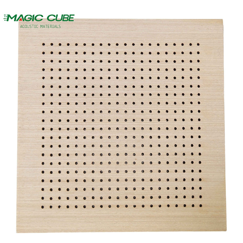 Building Project sound proof office ceiling panels decorative interior wood perforated