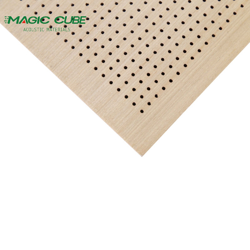 Building Project sound proof office ceiling panels decorative interior wood perforated