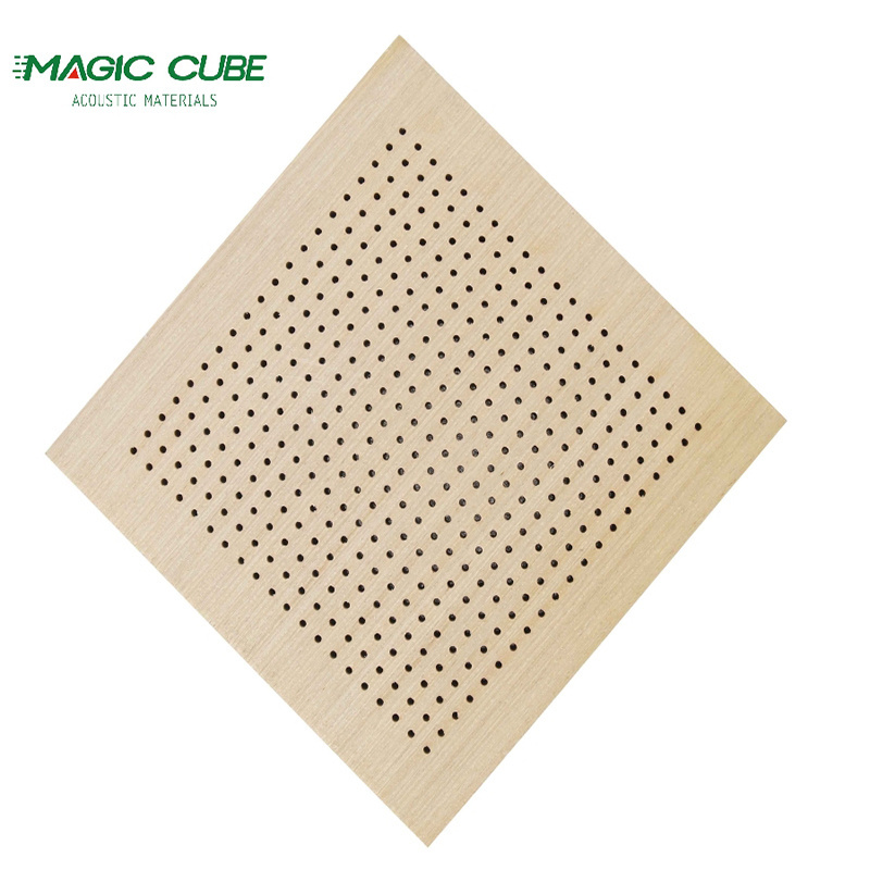 Building Project sound proof office ceiling panels decorative interior wood perforated