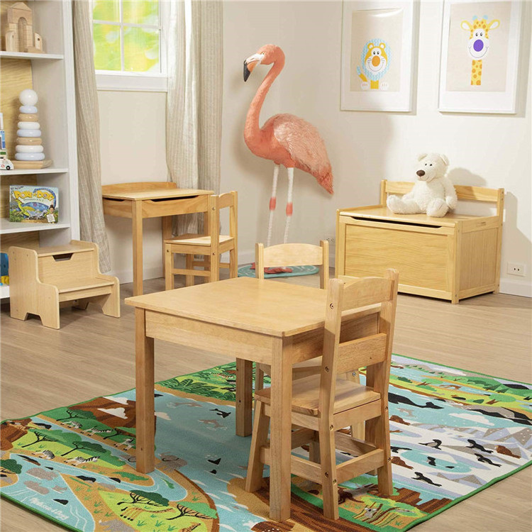 Popular Kids Furniture Table and Chairs Wooden Table and Chairs for Children