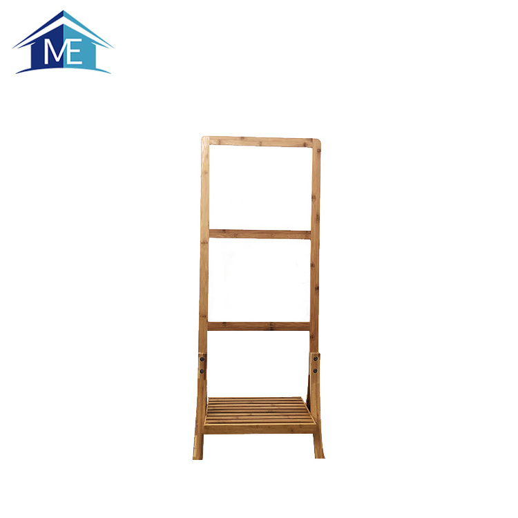 Bamboo Cloth Rack, Storage  Wooden Towel Ladder Rack Shelf