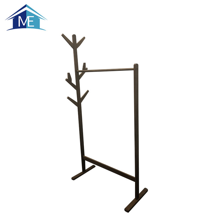 Unique Wooden Coat Racks Free Standing,Clothes Hanger Tree Shelf