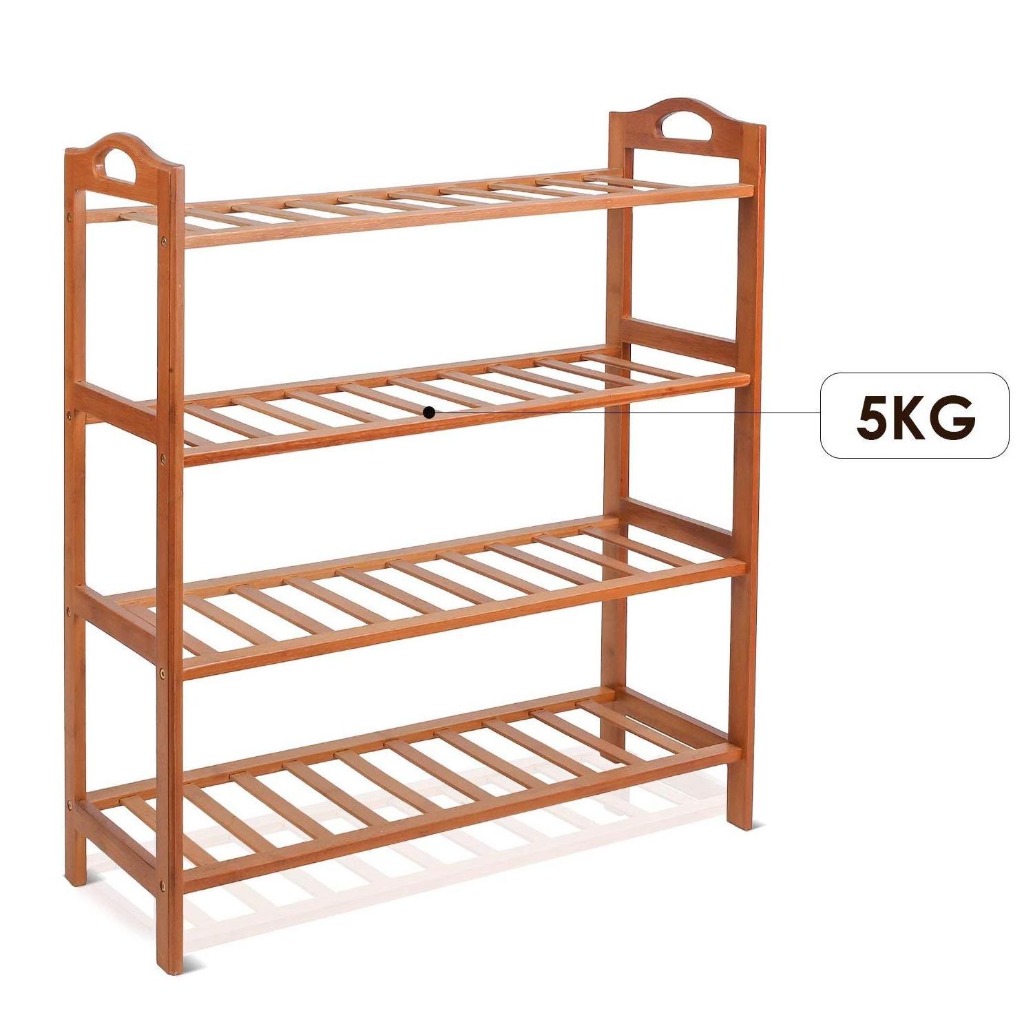 Top Sale Bamboo Wood Display Shoe Rack Designs For Wholesale