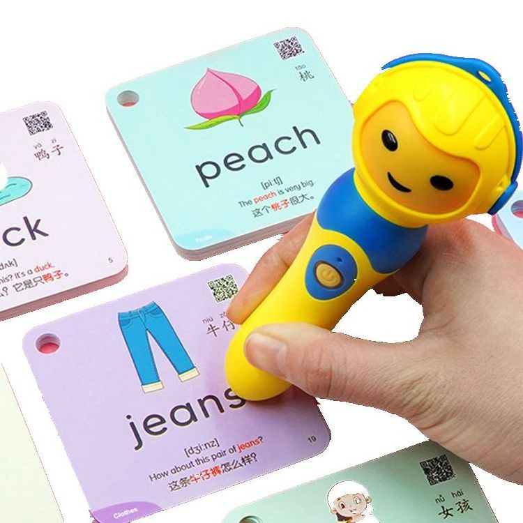 Custom Printing English Alphabet Flashcards Cognitive  Flash Cards Kids  Early Educational Words Reading Talking Flash Card