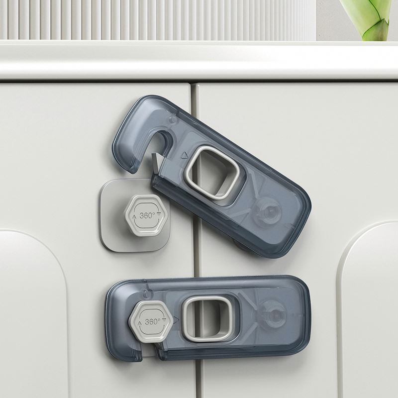 Cabinet Lock Child Safety Locks Baby Anti-Pinching Locks infant Proofing Anti-collision Drawer Locker with Strong Adhesive Tape