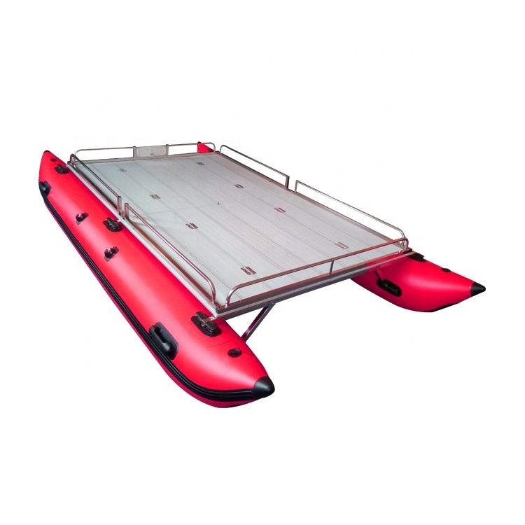 2023 shandong Factory Wholesale Portable Catamaran dinghy Fishing Raft Inflatable Fishing Boat