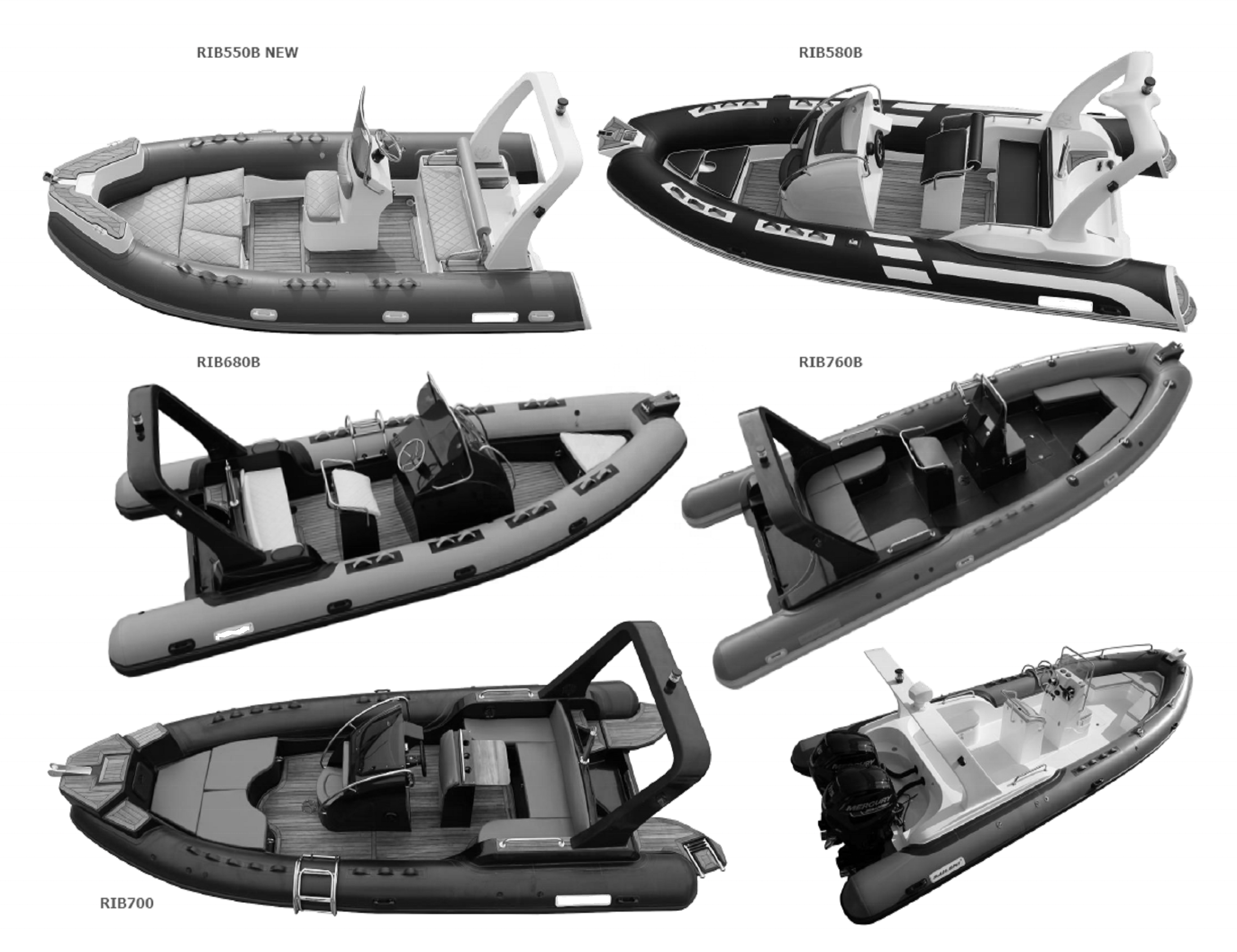 5.2meter Factory Semi Rigid Inflatable Boats,Rafting Inflatable rib Boat with anchor