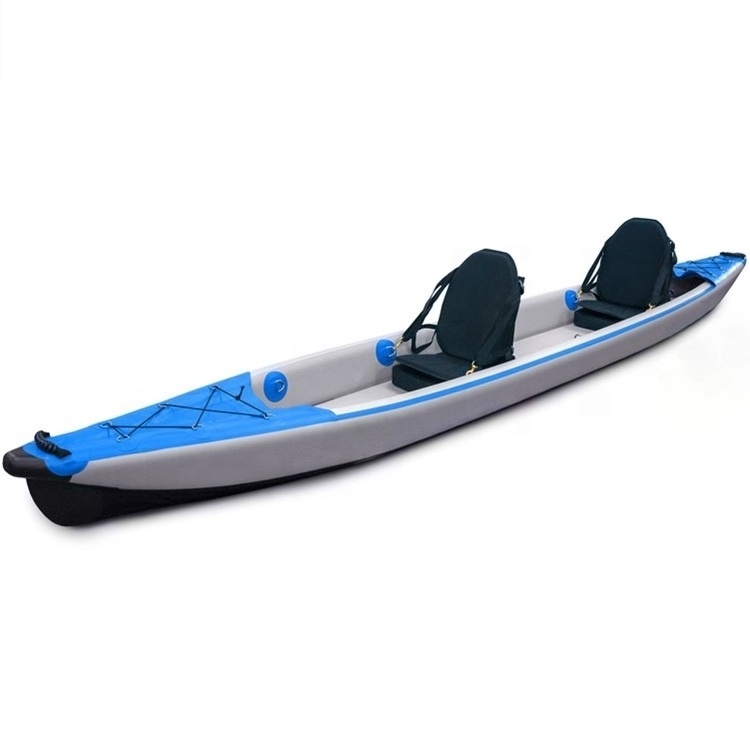 China Manufacture 2 Person Rowing Boat Canoe Drop Stitch Inflatable Kayak for Sale