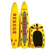 China Factory cheap Inflatable Floating Mat Rescue Board, Inflatable Surfing body Board Inflatable Jet Ski Rescue Sled