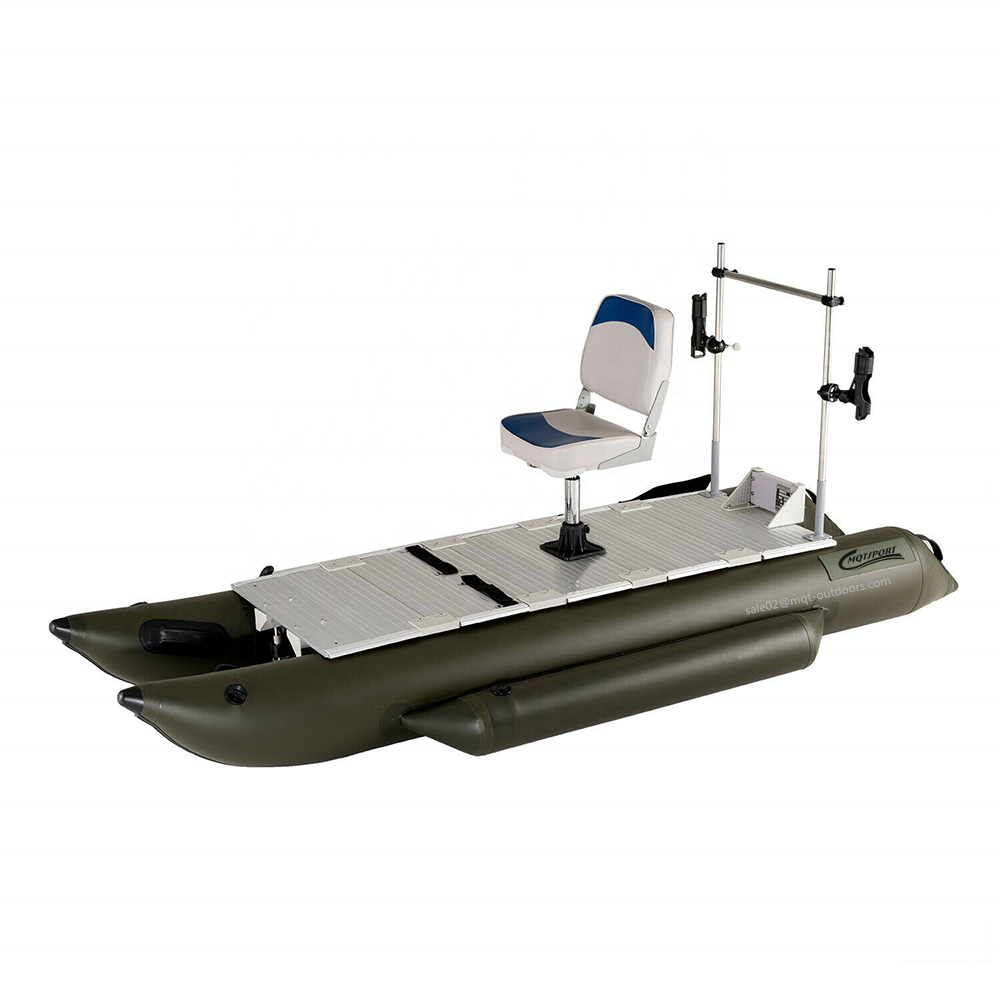 Small Custom Float Tube Inflatable Fishing 2 Person Aluminum Pontoon