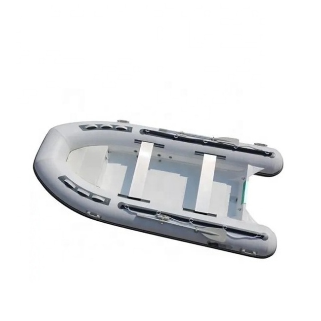 China supplies small fishing dinghy 3.6m rigid fiberglass hull inflatable rib Hypalon boat with CE