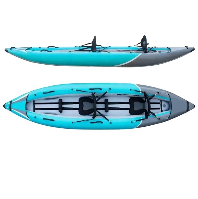 High Quality 2024 Inflatable Kayak Cheap China Factory Manufacturer Top Trending Drop Stitch PVC Inflatable Canoe Kayak for Sale