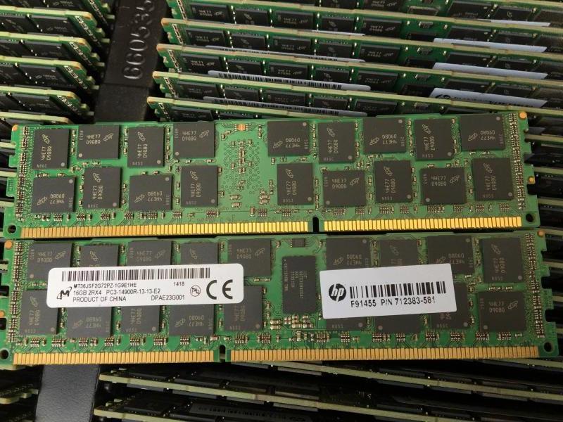 810744-B21 DDR3 8G 16G 32G 64GB DDR4 19200 2133 2400MHZ ECC REG RDIMM LRDIMM HMA82GR7 AFR8N Server Memory Ram