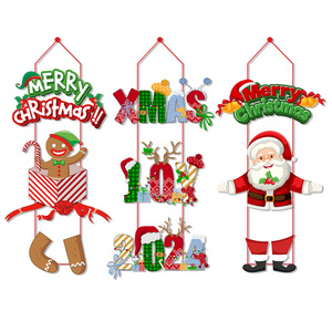 2024 Christmas door hanging Santa letter Christmas atmosphere decoration pendant