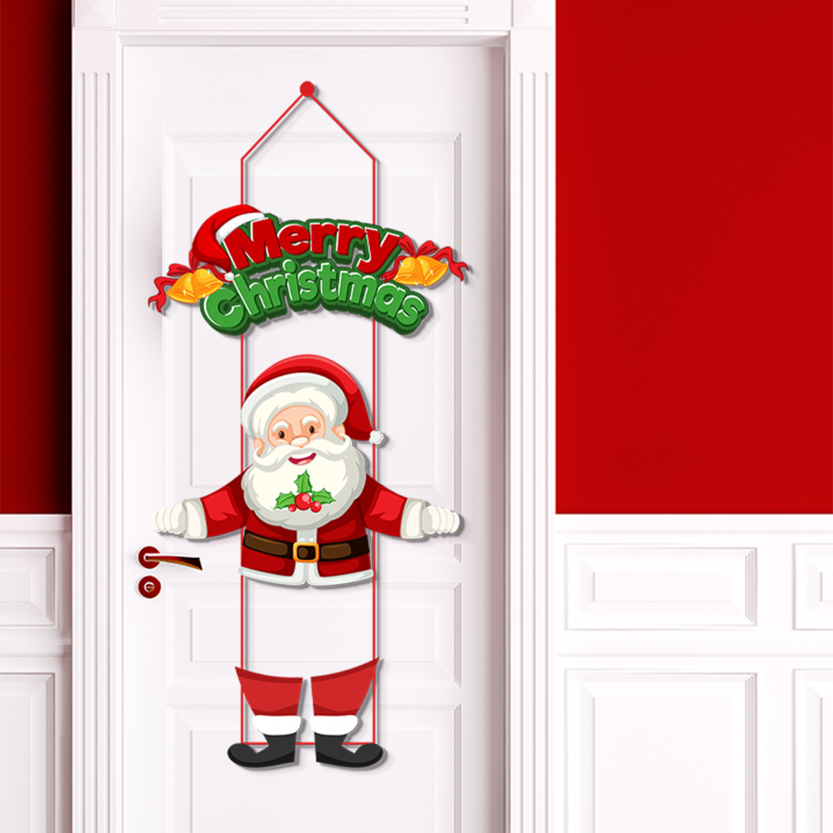 2024 Christmas door hanging Santa letter Christmas atmosphere decoration pendant