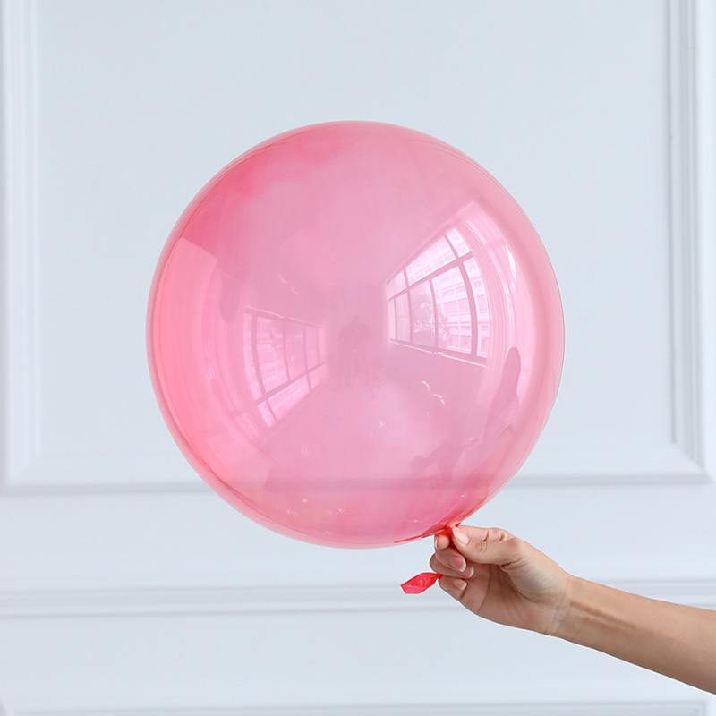 18inch Translucent Happy Birthday Party Decoration Crystal Bobo Balloons Wholesale