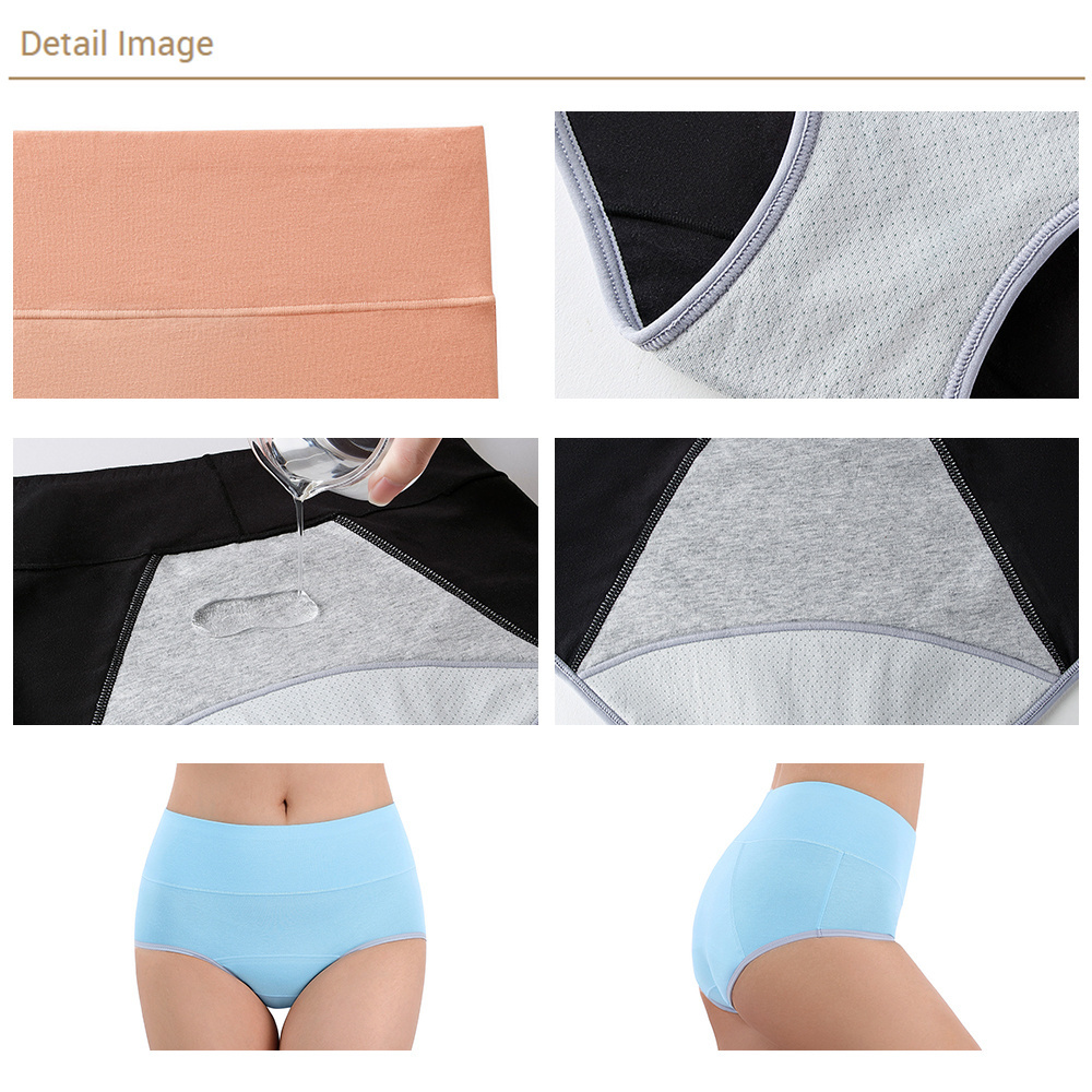 Affordable 5 Layer Leak Proof adult teens period menstrual panties high waist shorts