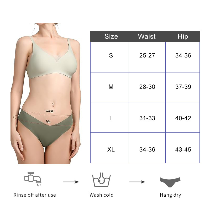 OEM/ODM Women Comfortable Spandex Seamless Ice Silk Underpants Customized Lady Underwear Solid Seamless Panties