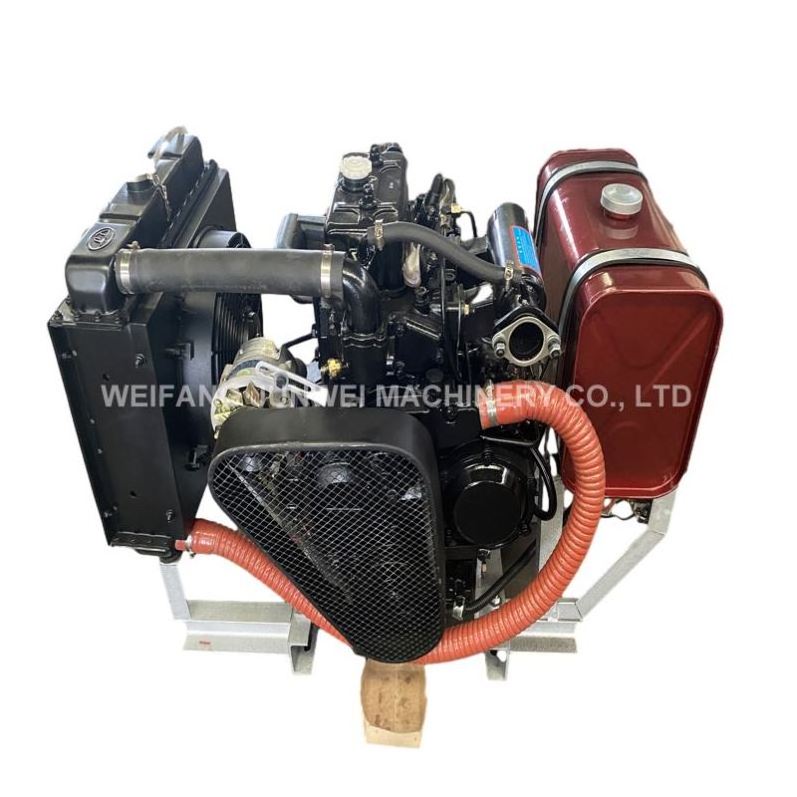 good price made in china 70 80 90 100hp 4 cylinder Ricardo R4108ZP clutch diesel engine