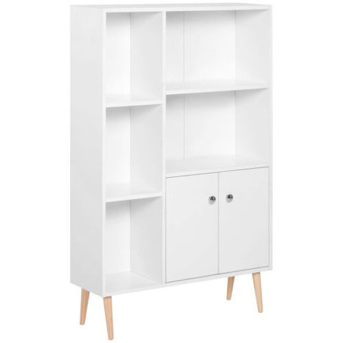 2023 New Design American contemporary Living Room Furniture Modular White Large  Book Shelf.