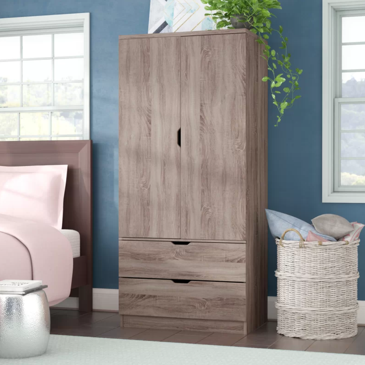 Anderson Armoire closet space mini wardrobe