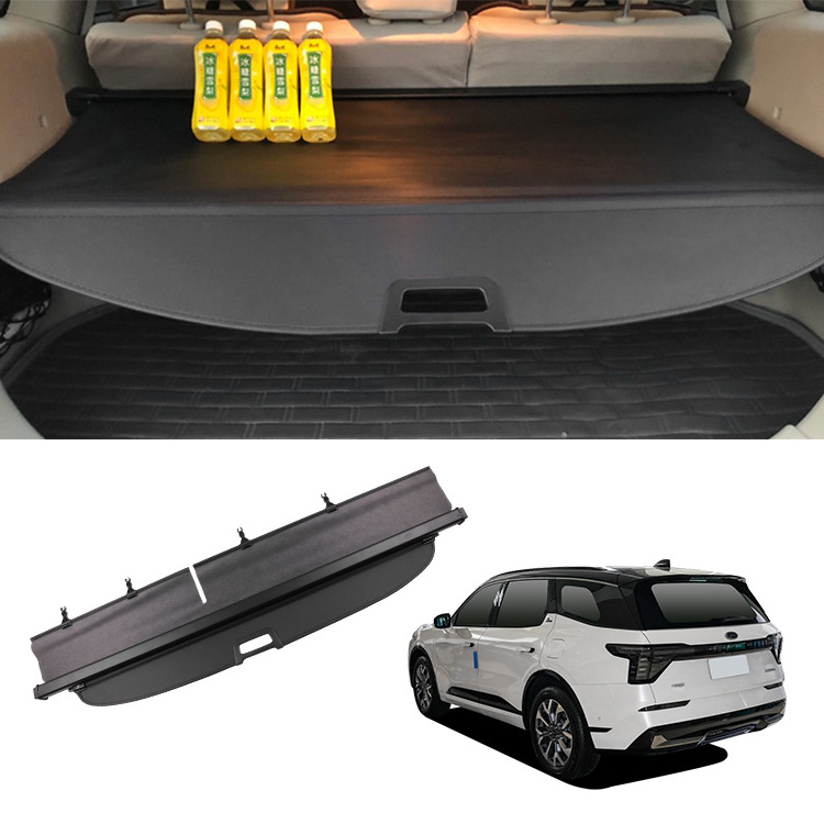 Trunk Cargo Cover Curtain For ford chinese edge 2015-2021 Retractable Cargo Cover Car Interior Rear Trunk Cargo Luggage Cover