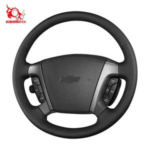 car accessories used cars hand sewing leather steering wheel cover designer for Chevrolet Captiva