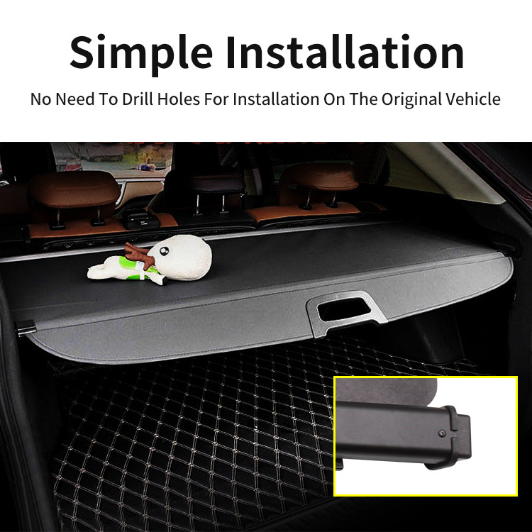 car accessories decoration Private label Trunk parcel shelf used car retractable cargo cover for ford explorer