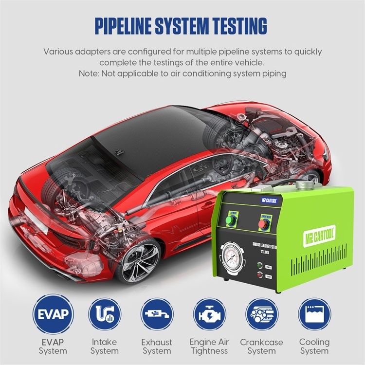 MRCARTOOL T105 Smoke Generator For Cars Dual-Modes Car EVAP System Leak Tester Fuel Leakage Detector Automotive Smoke Machine