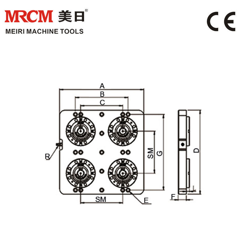 Four-way sets High Quality Durable  Four-way sets Zero-point Clamping system