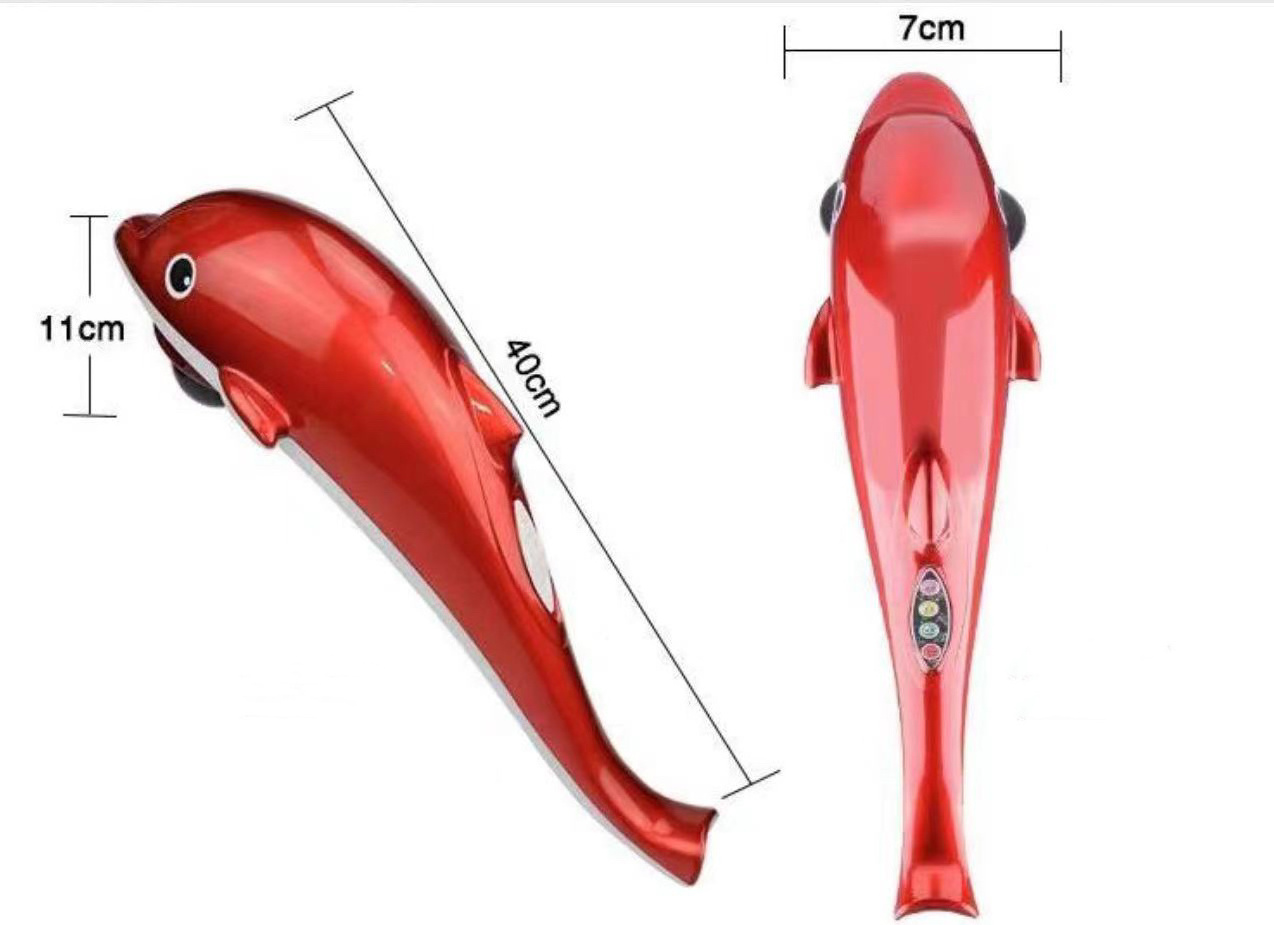 Good Quality Dolphin Blood Circulatory Battery Operated Handheld Massager Machine Body Massage Hammer Vibrating Ce,rohs