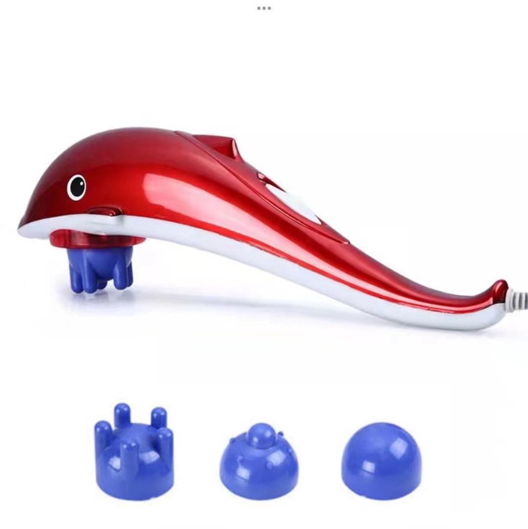 Good Quality Dolphin Blood Circulatory Battery Operated Handheld Massager Machine Body Massage Hammer Vibrating Ce,rohs