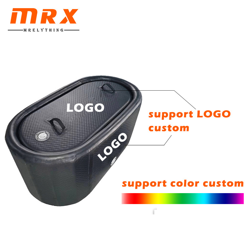 MRX factory wholesale support custom black white silver ice pod portable ice bath tub recovery inflatable plunge pool ice baths