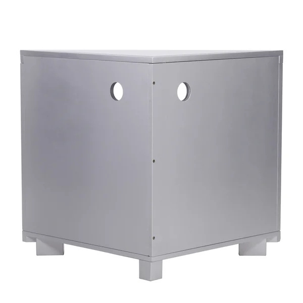 Sparkly silver mirrored TV stand 2 door corner TV bench for living room