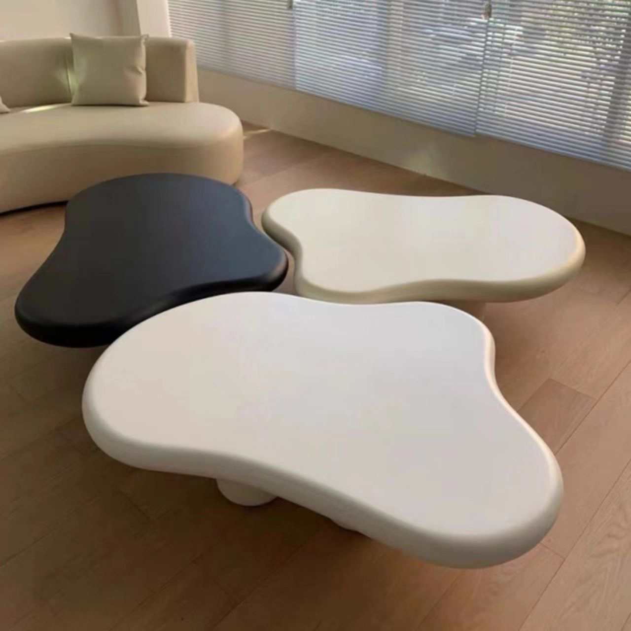 Nordic Style Cloud Shape Coffee Table Creative Modern Central Table For Cafe living Room Hotel