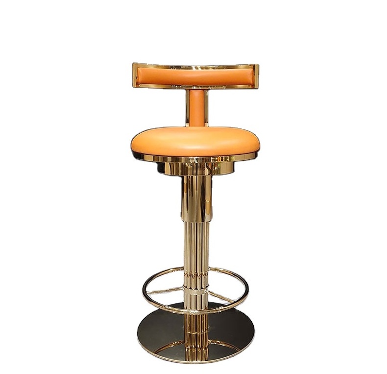 Bar Stools Luxury High Quality Bar Club Chairs Modern 360 Degree Swivel Adjustable Home Bar Restaurant For Wine Cellar Furn