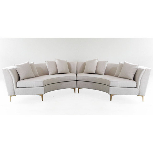 Circle hot sale french country style half round sofa, event party for rental wedding banquette sofa