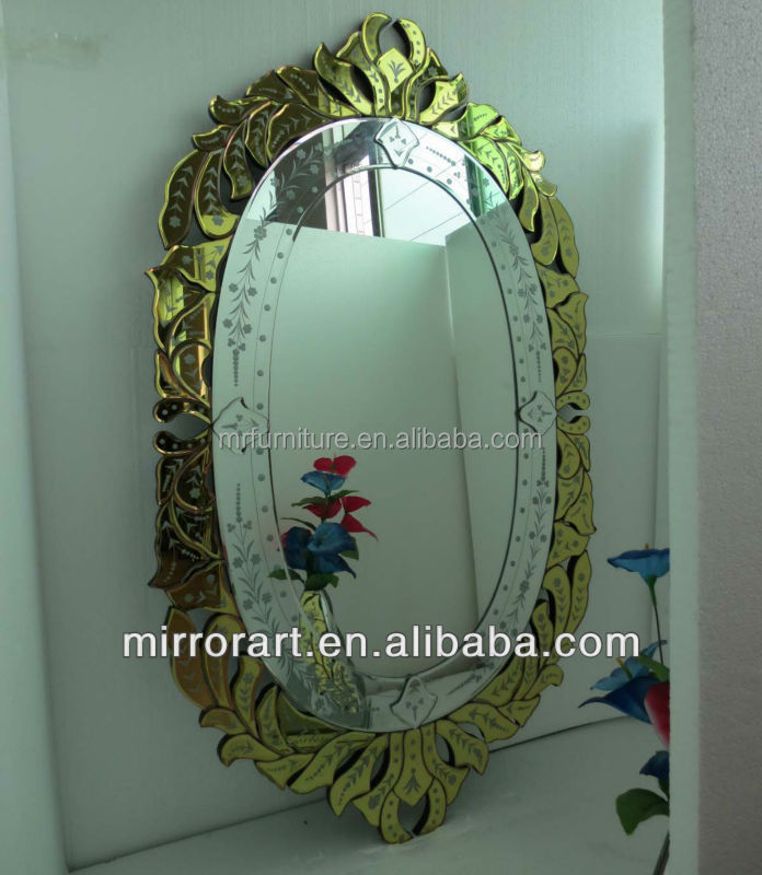 ornate gold frame mirror for bathroom