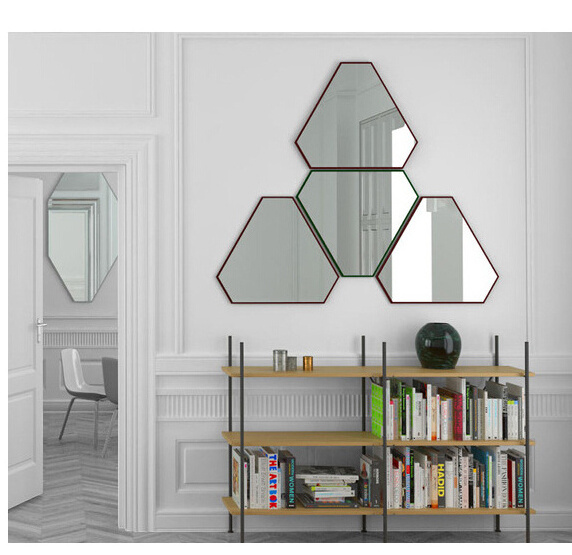 New Arrival Nordic Design Tear Drop Shape Metal Frame Wall Mirror In Gold For Wholesales