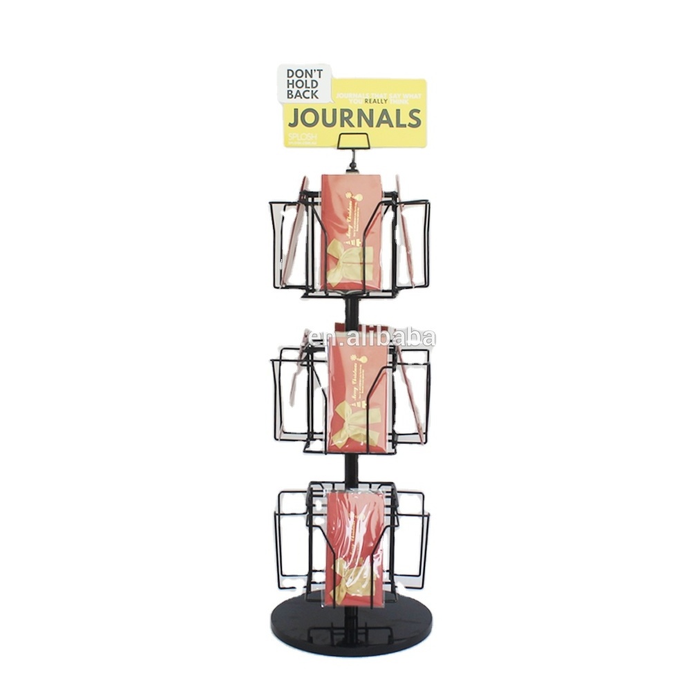 rotating metal counter top free standing  supermarket poster greeting card small  magazine playing card  display racks