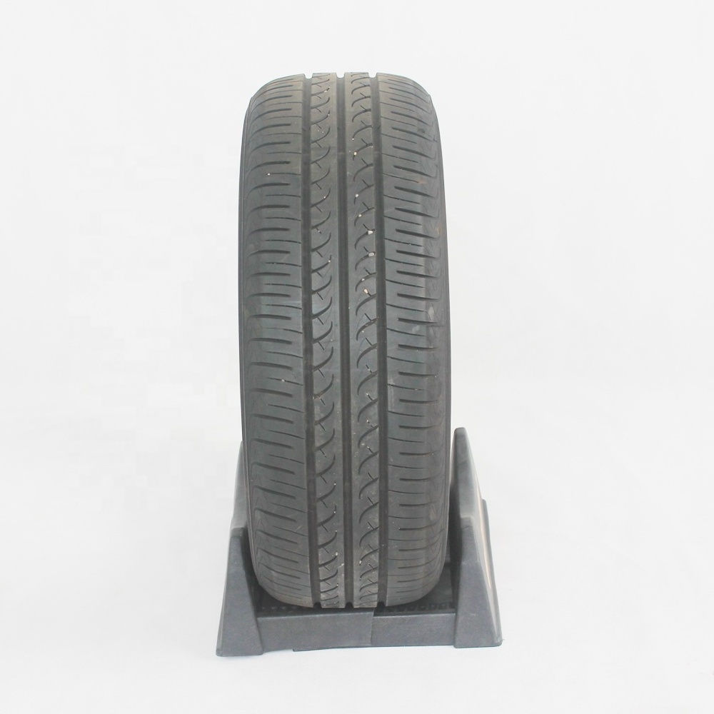 plastic single car tire tyre holder  display stand