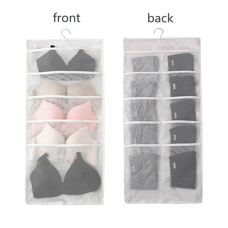 New Portable Closet Multi role Hanging Bag Socks Bra Underwear Rack Hanger Storage Organizer Storage Box Wall-Mount Bag