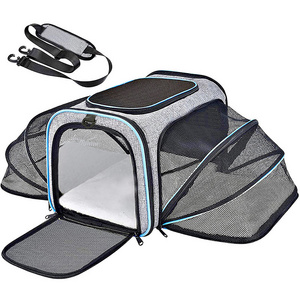 Oxford Zipper Closure Pet Backpack Bag for Small Animals Durable Pet Cage